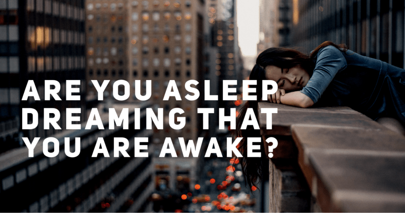 Are you asleep dreaming that you are awake